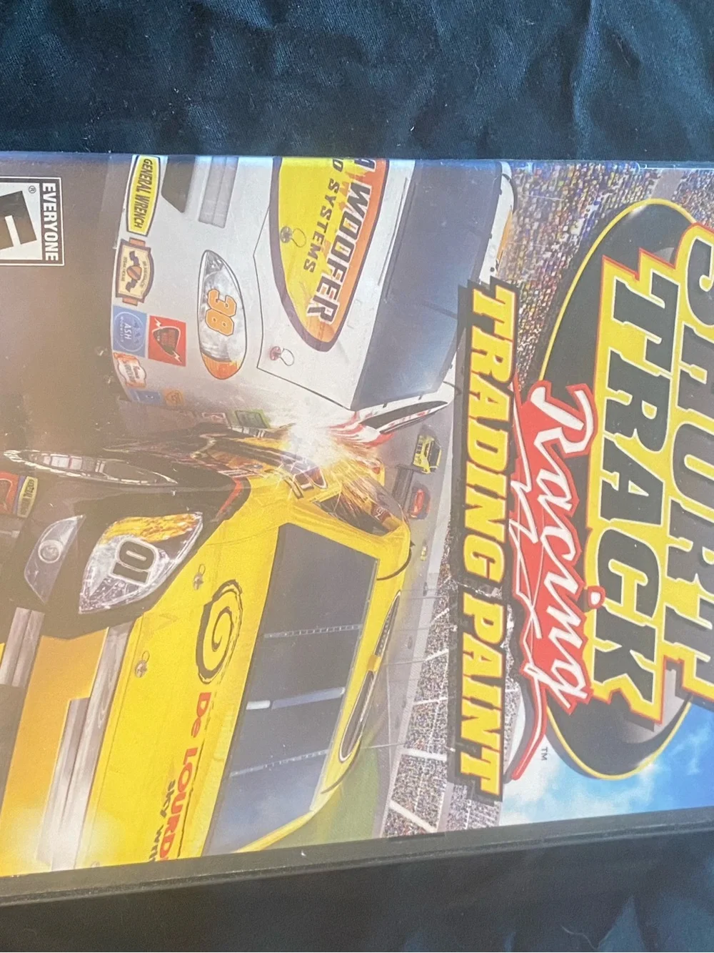 Short Track Racing: Trading Paint - Yellow Racing Video Game PlayStation 2 PS2